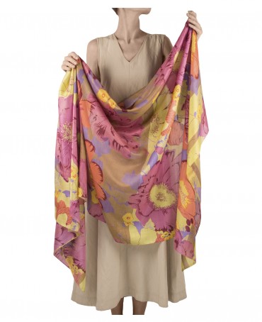 Палантин Женский SN40-FL.HEUREUSE/JAUNE